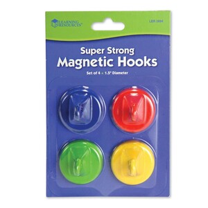 Указки и магнитные крючки: Разноцветные магнитные крючки (4 шт.) Learning Resources