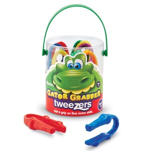 Развивающие игрушки: Пинцет-крокодильчик, щипчики от Learning Resources 12 шт. в наборе