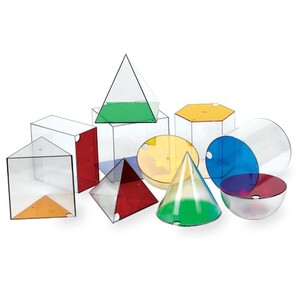 Математика и геометрия: Набор больших геометрических фигур Learning Resources