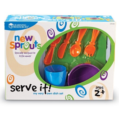 Игрушечная посуда и еда: Игрушечная посудка New Sprouts® "Набор для четверых" Learning Resources