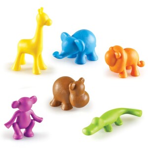 Розвивальні іграшки: Фігурки "Дикі тварини" (72 шт. в наборі) Learning Resources