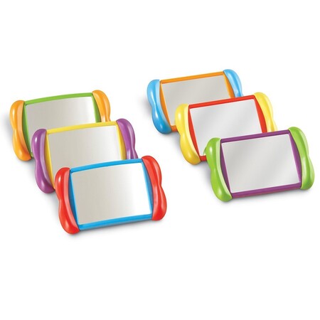 Сенсорное развитие: Детское двухстороннее зеркало (набор из 6 шт.) Learning Resources