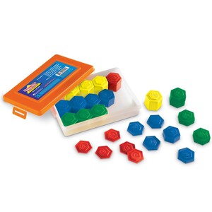 Математика и геометрия: Гирьки для детских весов (Набор из 54 шт.) Learning Resources