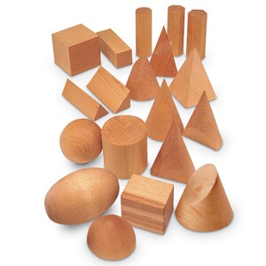 Геометричні фігури: Дерев'яні геометричні фігури Learning Resources