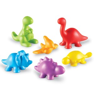 Початкова математика: Фігурки "Динозаври" (набір з 72 шт.) Learning Resources