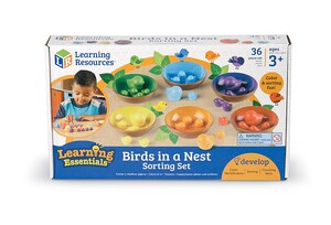 Дрібна моторика і сортування: Набор для сортировки "Птички в гнездах" от Learning Resources