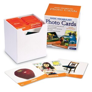 Книги для дітей: Набір англійських фото-карток (156 шт.) Learning Resources