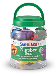 Пластмассовые конструкторы: Конструктор Snap-n-Learn™ "Жучки с числами" Learning Resources
