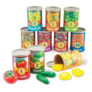 Развивающие игрушки: Набор для обучения счета от 1 до 10 "Баночки с едой" Learning Resources