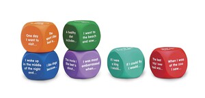 Логопедичні кубики для оповідань "Доповни речення" Learning Resources