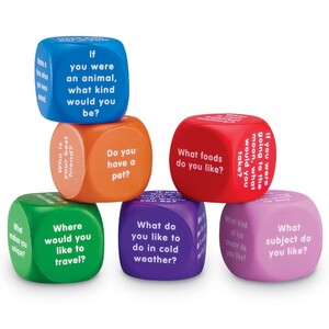 Англійська мова: Логопедичні кубики для оповідань "Діалог" Learning Resources