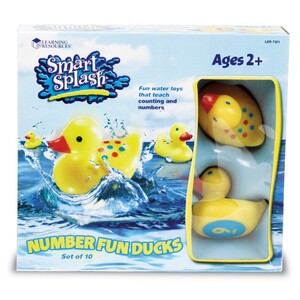 Іграшки для ванни: Гра для центру води і піску "Качечки з цифрами" Learning Resources