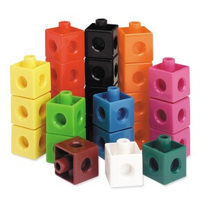 Проста арифметика: З'єднувальні кубики. Набір з 100 шт. Learning Resources