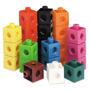 Счётный материал и разряды чисел: Соединяющиеся кубики. Набор из 500 шт. Learning Resources