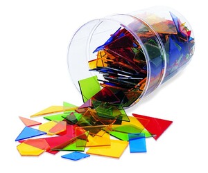 Математика и геометрия: Набор многоугольников (450 шт.) Learning Resources