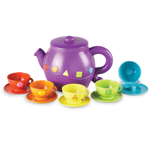 Игрушечная посуда и еда: Развивающая игрушка "Полезное чаепитие" Learning Resources