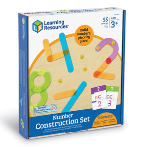 Пластмасові конструктори: Набір "Будуємо числа" з картками Learning Resources
