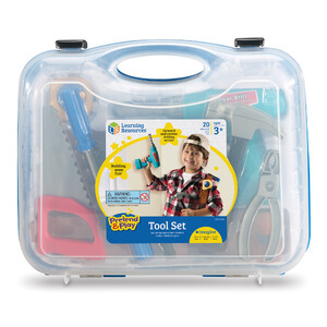 Сюжетно-рольові ігри: Дитячий набір іграшкових інструментів і дриль на батарейках Learning Resources