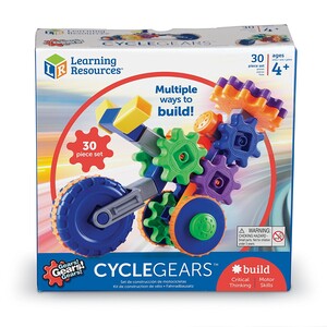 Ігри та іграшки: Динамічний конструктор Gears! Gears! Gears! ® "Мотоцикл" 30 дет. Learning Resources