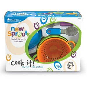 Іграшковий посуд та їжа: Іграшкова посудка New Sprouts® "Набір кухаря" Learning Resources