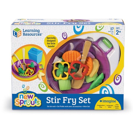 Іграшковий посуд та їжа: Дитячий ігровий набір New Sprouts® "Овочі по-тайськи" Learning Resources