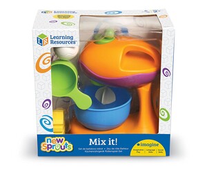 Іграшковий посуд та їжа: Дитячий ігровий набір з міксером New Sprouts® "Замішуємо пиріг" Learning Resources