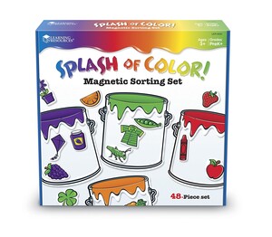 Начальная математика: Магнитный набор для сортировки «Цветные брызги» Learning Resources