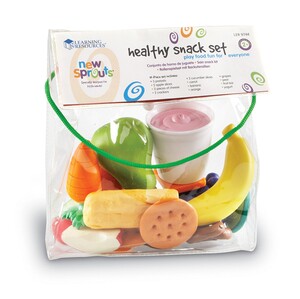 Іграшковий посуд та їжа: Дитячий ігровий набір New Sprouts ™ "Здоровий перекус" Learning Resources
