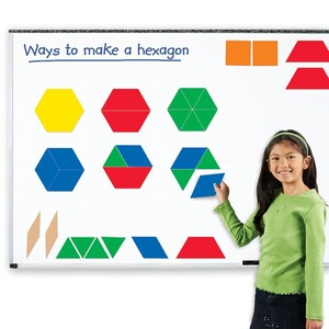 Демонстраційний набір геометричних фігур на магніті Learning Resources
