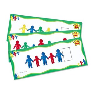 Розвивальні іграшки: Набір карток для фігурок з'єднувальних чоловічків Learning Resources