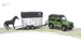 Внедорожник Land Rover Defender Station Wagon с прицепом-коневозкой и лошадью, Bruder дополнительное фото 4.