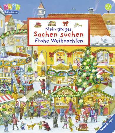 Книжки-пошуківки: Віммельбух Мій великий пошук предметів - Щасливого Різдва! Ravensburger