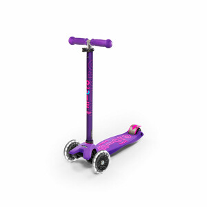 Детский транспорт: Самокат Micro серии Maxi Deluxe - Фиолетовый (LED)