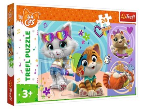 Игры и игрушки: Пазл серії Maxi «44 коти», 24 ел., Trefl