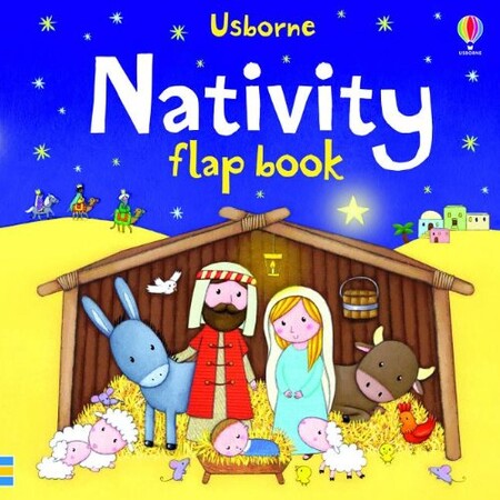 Новорічні книги: Nativity flap book [Usborne]