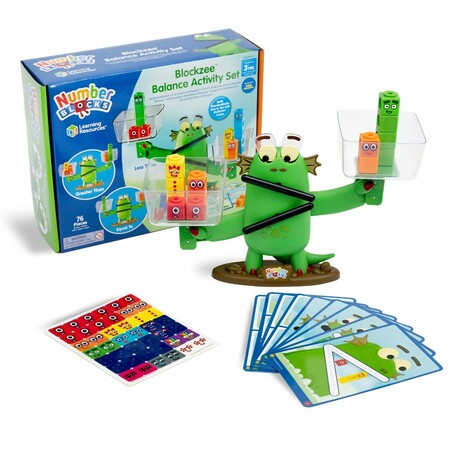 Дрібна моторика і сортування: Навчальний ігровий набір Numberblocks: ваги BLOCKZEE, Learning Resources