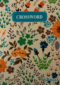 Книги с логическими заданиями: Crossword puzzle book (Floral cover)