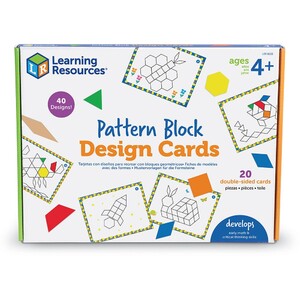 Пазлы и головоломки: Набор карточек «Шаблоны для геометрической мозаики (40 шт.)» Learning Resources