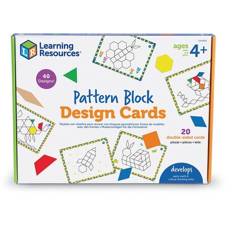 Мозаики: Набор карточек «Шаблоны для геометрической мозаики (40 шт.)» Learning Resources