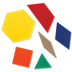 Дрібна моторика і сортування: Набір геометричних елементів мозаїки 50 шт. Learning Resources