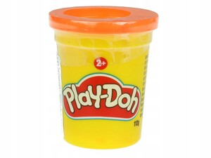 Лепка и пластилин: Набор Плей-До 1 банка с массой для лепки оранжевый B7413, Play-Doh