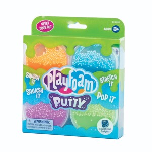 Лепка и пластилин: Масса для лепки Playfoam® «Лизун с шариками» (набор из 4 шт.) Educational Insights