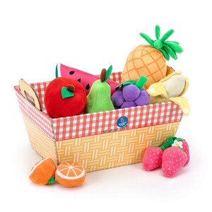 Игрушечная посуда и еда: Игровой набор «Корзина фруктов» (текстиль) Educational Insights