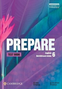 Книги для детей: Prepare for Ukraine НУШ 6 Test book [Cambridge University Press]