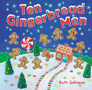 Обучение счёту и математике: Ten Gingerbread Men - Board