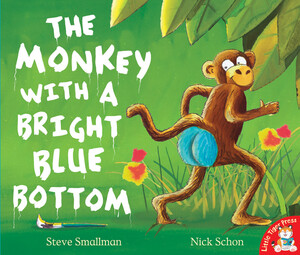 Книги про животных: The Monkey with a Bright Blue Bottom