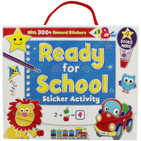 Обучение чтению, азбуке: Ready for School - набор из 4 книг в кейсе
