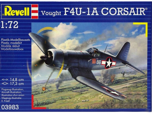 Збірні моделі-копії: Палубний винищувач Revell Vought F4U-1A Corsair 1:72 (03983)