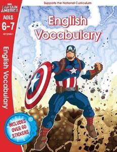 Книги для детей: Captain America. English Vocabulary
