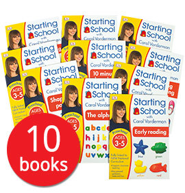 Обучение чтению, азбуке: Starting School with Carol Vorderman Collection - 10 Books